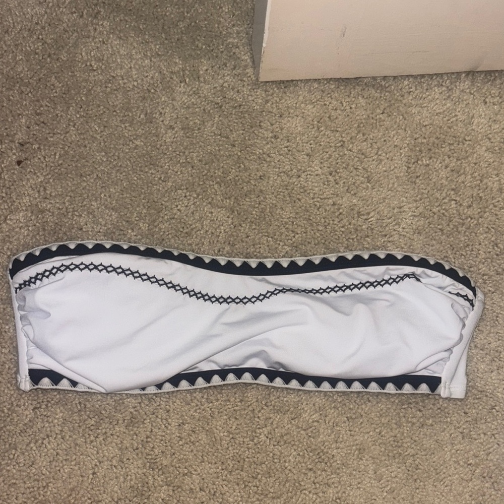 Gianni Bini White and Black Bikini Top